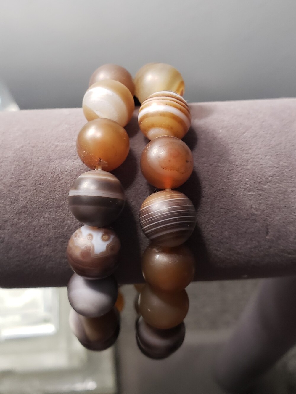 Natural Stone Beaded Stretchy Bracelet Set